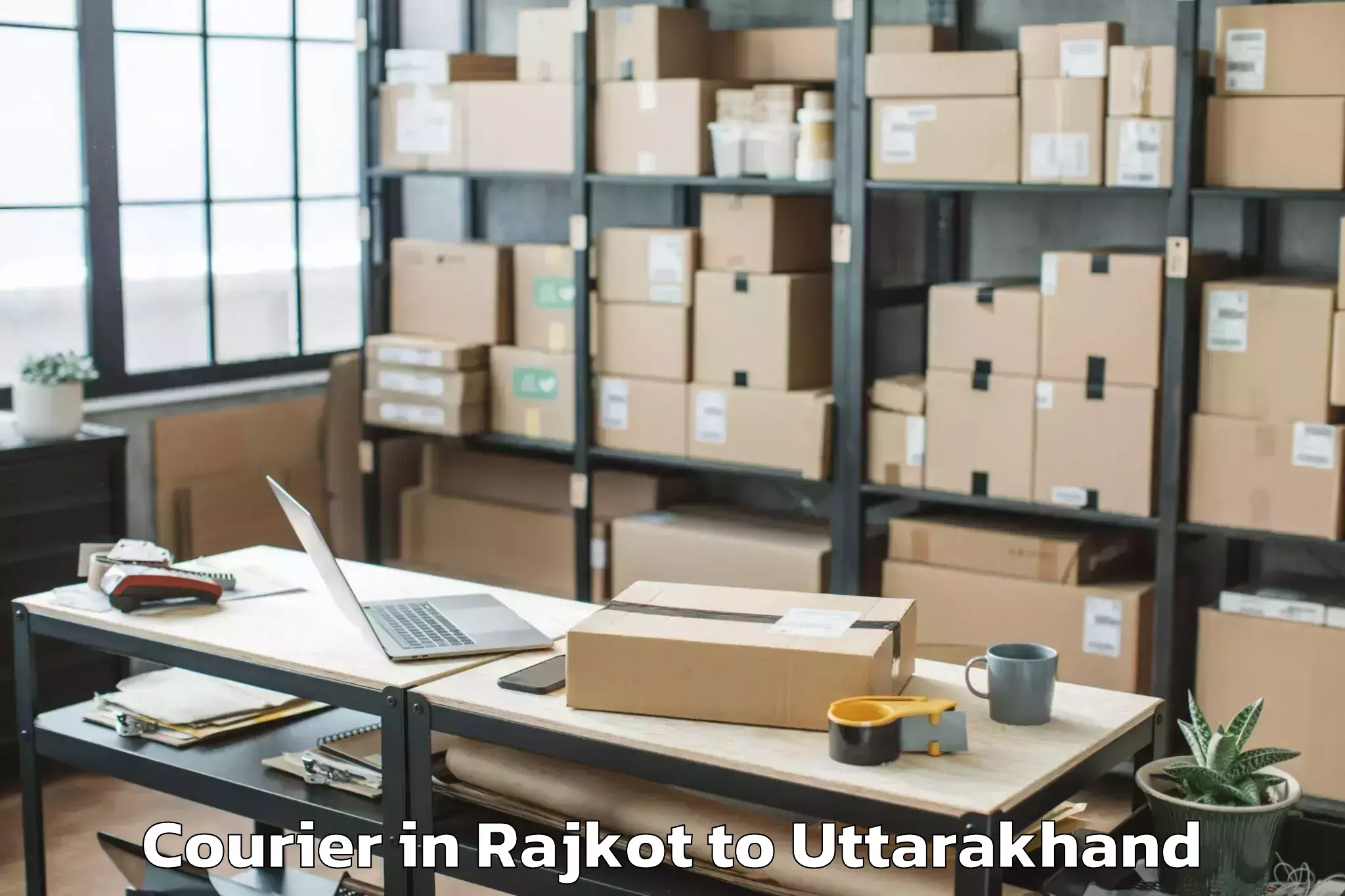 Professional Rajkot to Pauri Courier